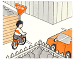 図2　自転車運転のイラスト