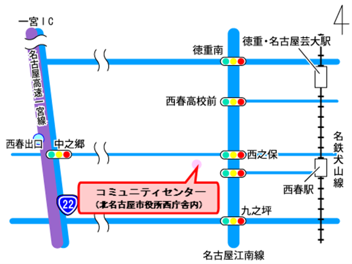 コミュニティセンター地図