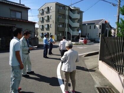 写真：通学路の緊急合同点検3