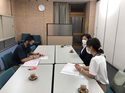 写真：学生ボランティア派遣