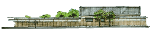 イラスト:市回想法センター 東立面図