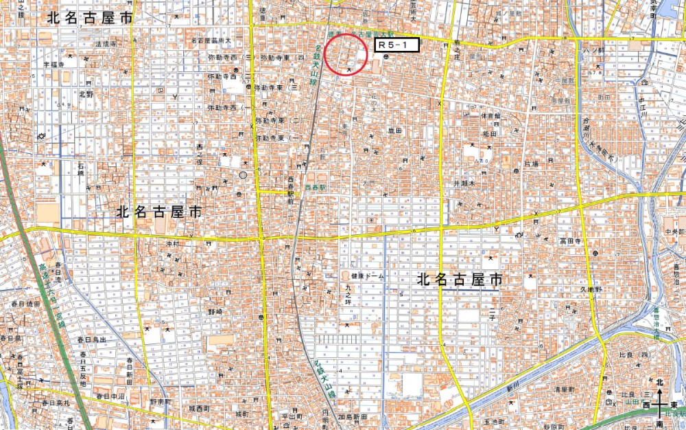 地図：物件番号　R5-1