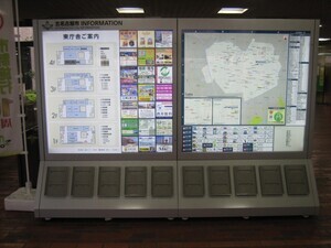 写真：東庁舎1階市民ホール案内地図板