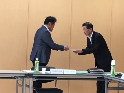 写真：第2期北名古屋市まち・ひと・しごと創生総合戦略(案)について諮問