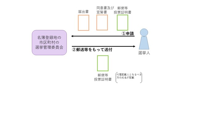 フロー図：代理記載人となるべき者の届出の手続き
