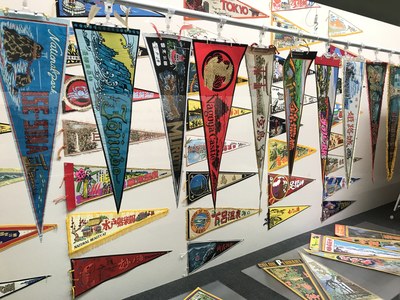 写真：ペナント展示