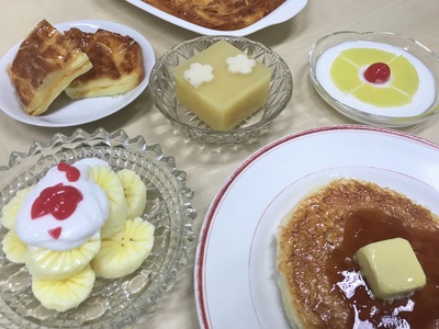 写真：昭和初期のおやつサンプル