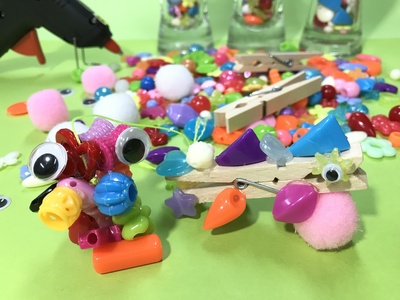 写真：ビーズつくられたフシギカワイイ生き物
