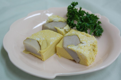 写真：里芋入り岩石豆腐