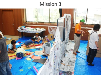 写真：ミッション3「全員協力の下、秘密基地を創作せよ！前編」