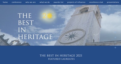 画面：The Best in Heritageサイト01