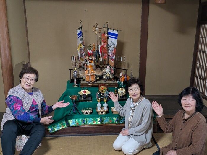 五月人形飾りつけ出来ました！