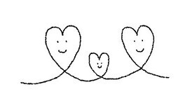 画像：三つのハートがつながっているイラスト